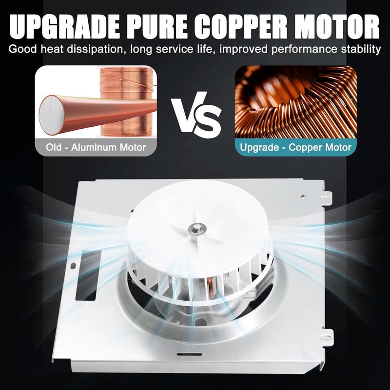 Criditpid 769RL B Unit Replacement, S0504B000 Motor Assembly for Broan-Nutone 769RL, 763RL, 769RL-R01, 757, 769RFT-R01, VF707RCN, 765RL Bathroom Exhaust Fan, JESP-61K13/C-87547 Fan Replacement Motor, 70CFM - Image 5